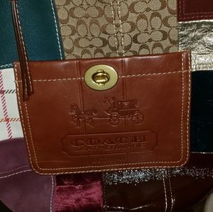 Authentic new patchwork Coach bag